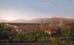 View of Florence, after Thomas Cole, 2021, Digital Artwork